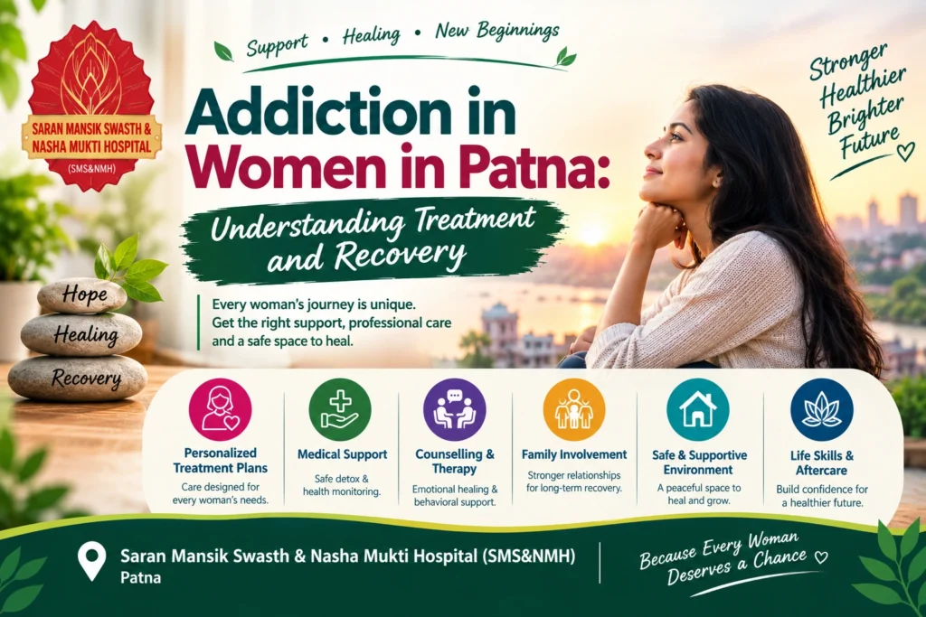 Addiction in Women treatment and recovery support in Patna