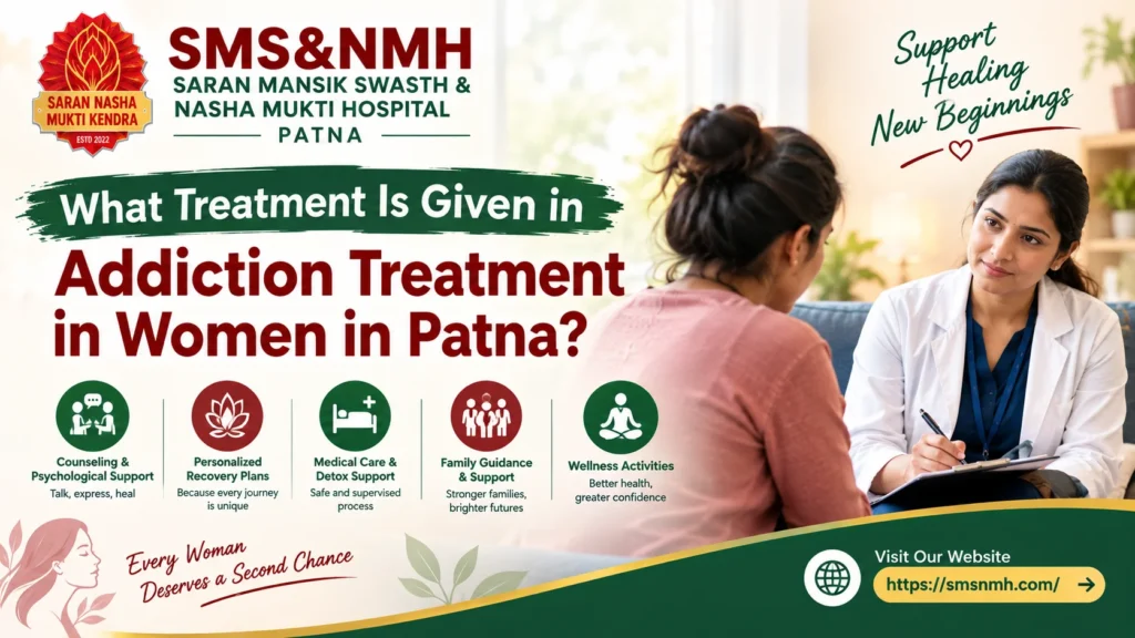 Addiction treatment in Women in Patna at a rehabilitation centre in Patna