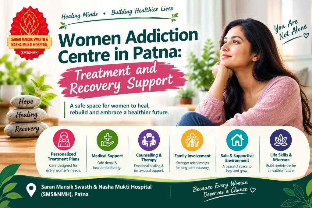 Women Addiction Centre in Patna for addiction treatment and recovery